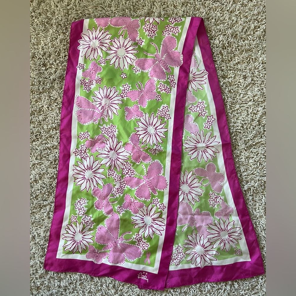 Lilly Pulitzer - breast cancer awareness scarf